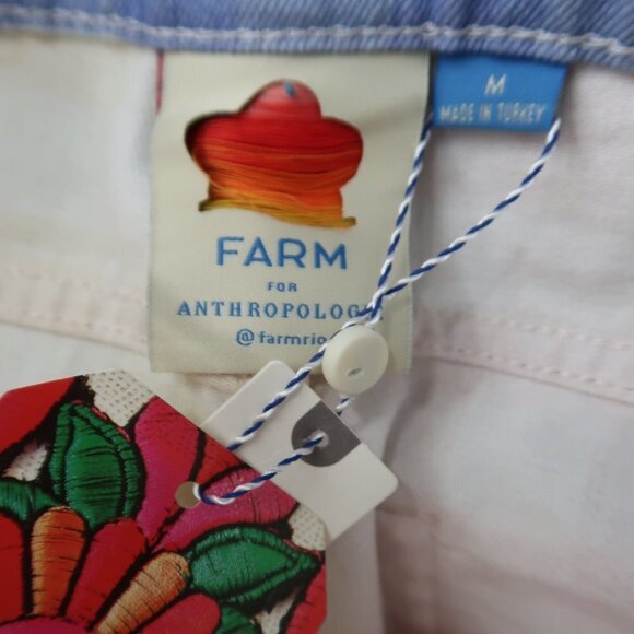 Farm Rio Anthropologie Multicolor gingham shorts M - Picture 5 of 9